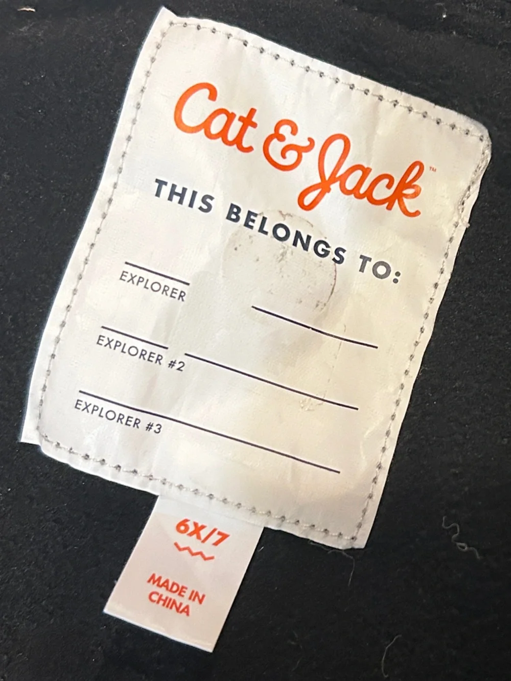 Cat and Jack Kids 6/7 Black Snow Bib Overalls
